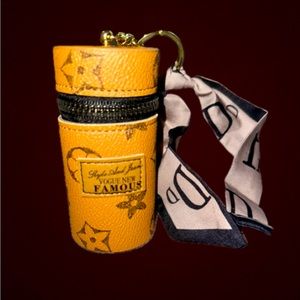 Brand new Brown keychain, lipstick holder,